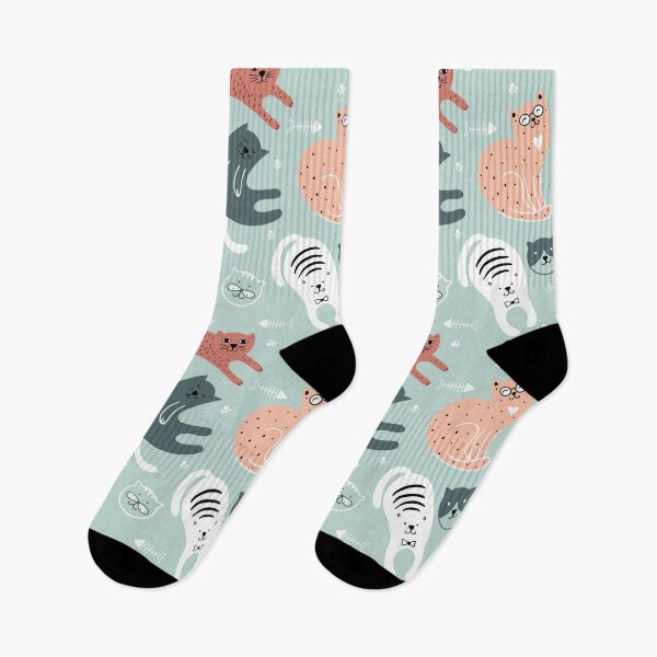 Item preview, Cute Pattern Of Cats, Simple Colorful Design, Cat Pattern designed and sold by PandaSoul.