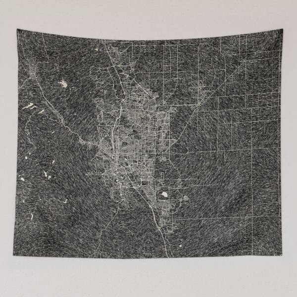 Item preview, Colorado Springs map Colorado ink lines designed and sold by InkMaps.
