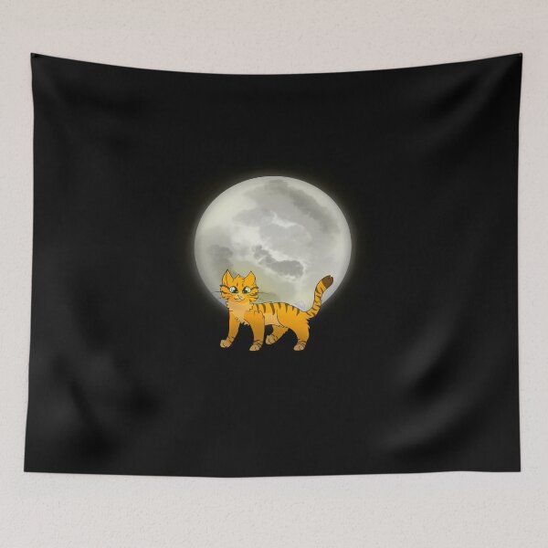 Artikelvorschau, Orange Katze und Mond entworfen und verkauft von Navided.