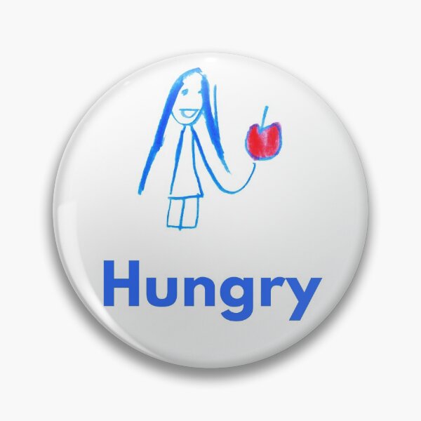 Item preview, hungry girl eats apple kids drawing designed and sold by PeacePluss.