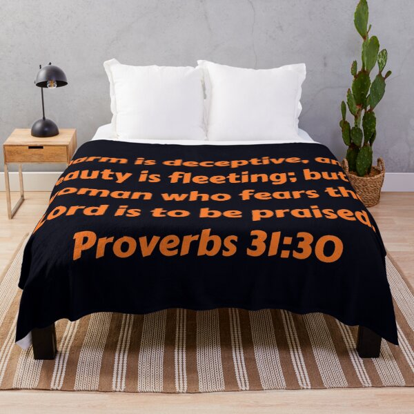 Item preview, Bible Verse Proverbs 31:30 designed and sold by Prayingwarrior.
