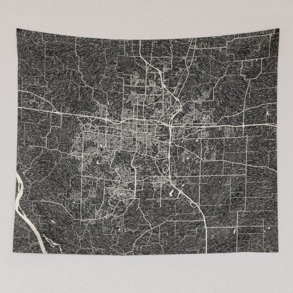 Item preview, Columbia map Missouri Ink lines designed and sold by InkMaps.
