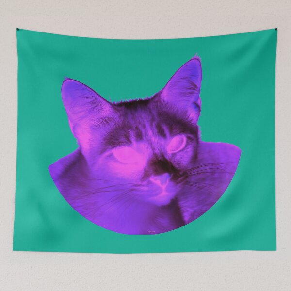 Item preview, A Siamese cat a little different, namely in neon style. designed and sold by dELLaS-Ghoust.