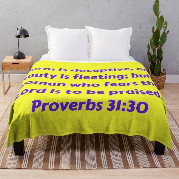 Item preview, Bible Verse Proverbs 31:30 designed and sold by Prayingwarrior.