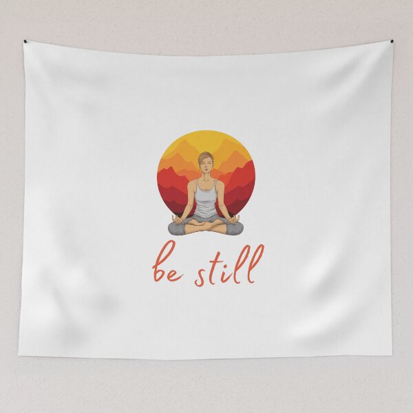 Item preview, Be Still, Meditation, Yoga, Prayer Design. designed and sold by Fiftyandfab.