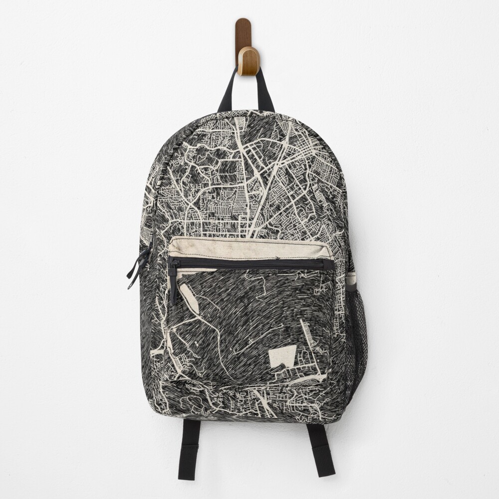 Vista previa del artículo con la obra «Mochila», diseñado y vendido por InkMaps.