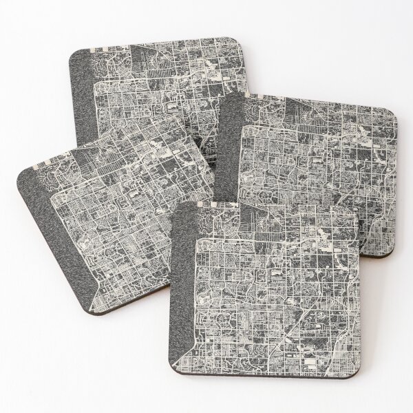 Item preview, Coral Springs map Florida Ink lines designed and sold by InkMaps.