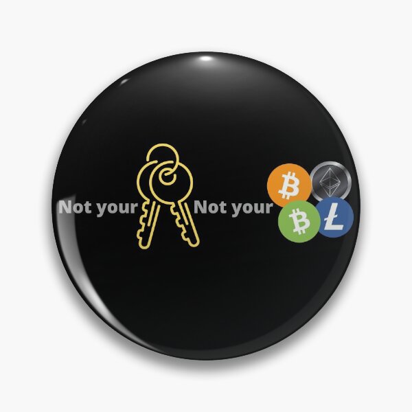 Item preview, Not you Keys, Not Your Crypto designed and sold by Scubaloppy.