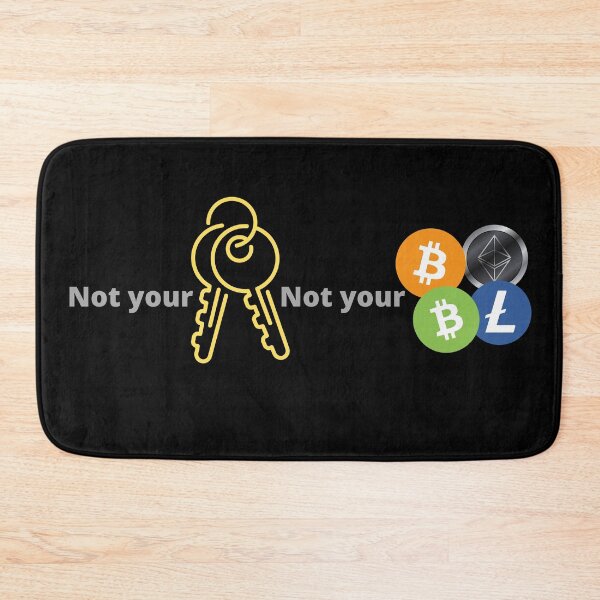 Item preview, Not you Keys, Not Your Crypto designed and sold by Scubaloppy.