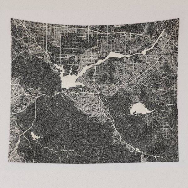 Item preview, Corona map California Ink lines designed and sold by InkMaps.
