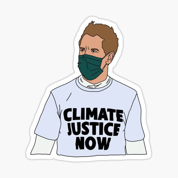 Sebastian Vettel - Klimagerechtigkeit jetzt Sticker