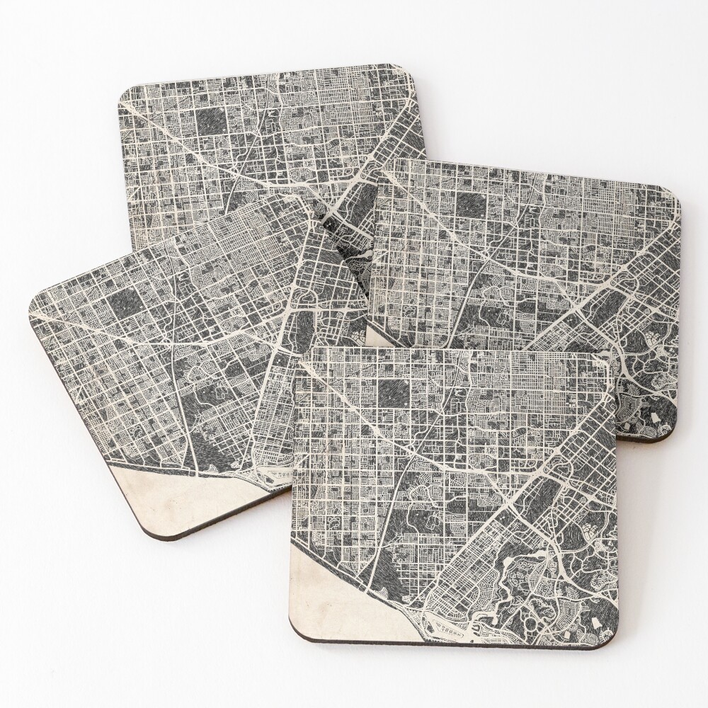 Vista previa del artículo con la obra «Posavasos (lote de 4)», diseñado y vendido por InkMaps.