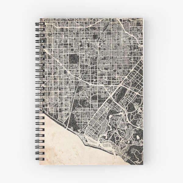 Item preview, Costa Mesa map California ink lines 2 designed and sold by InkMaps.