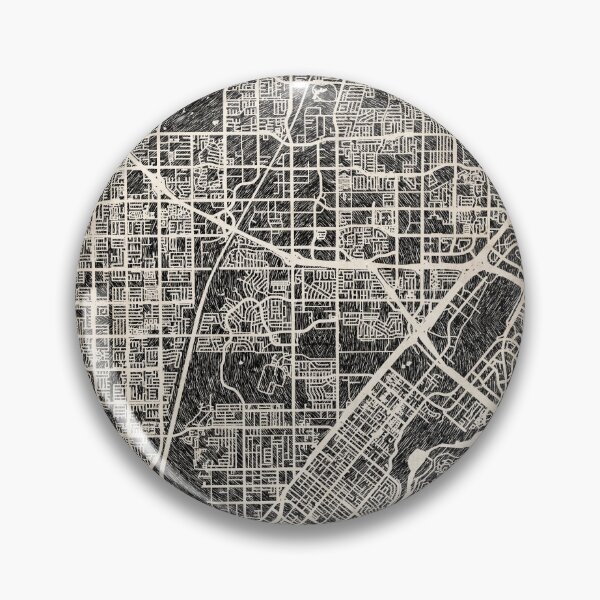 Item preview, Costa Mesa map California ink lines 2 designed and sold by InkMaps.