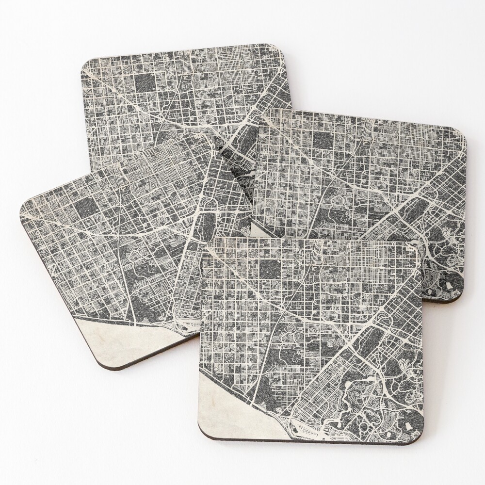 Vista previa del artículo con la obra «Posavasos (lote de 4)», diseñado y vendido por InkMaps.