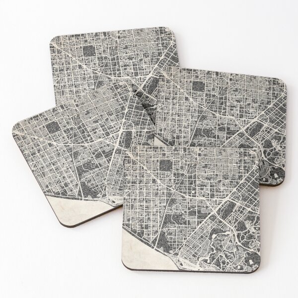 Item preview, Costa Mesa map California ink lines designed and sold by InkMaps.