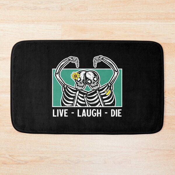 Item preview, Live laugh die - Live Fast Die Young - Funny Skull quote saying designed and sold by NastySquad.