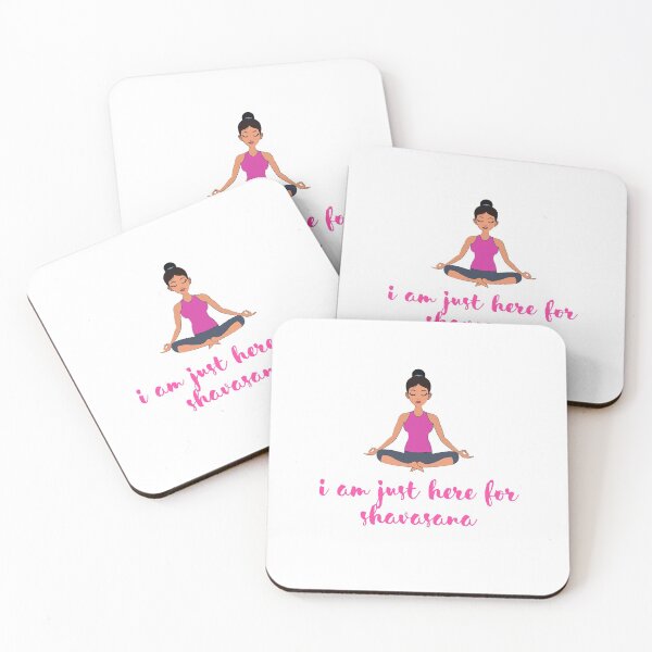 Item preview, I Am Just Here For Shavasana, Yoga Design. designed and sold by Fiftyandfab.