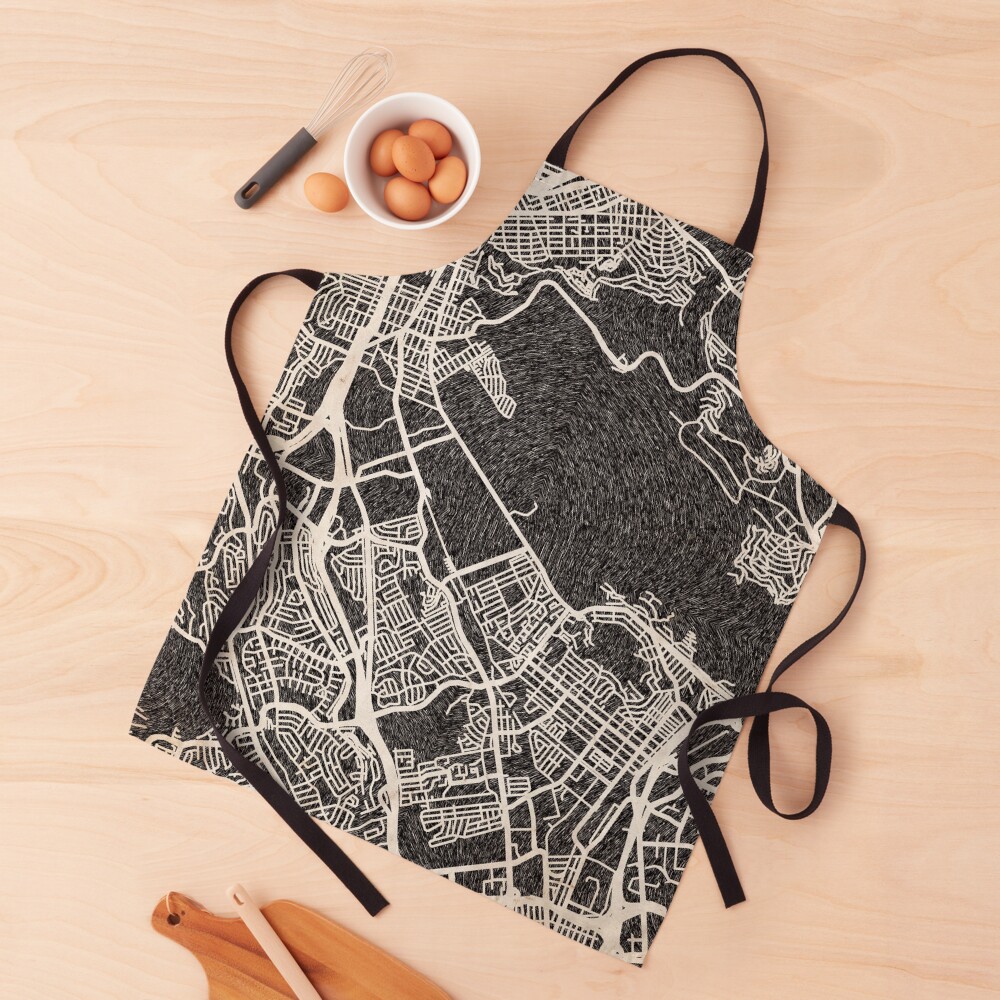 Vista previa del artículo con la obra «Delantal», diseñado y vendido por InkMaps.