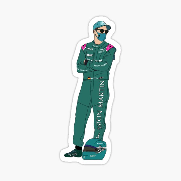 Sebastian Vettel- Arms Crossed Sticker