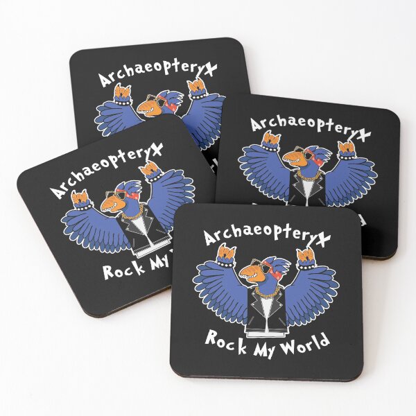 Item preview, Archaeopteryx Rock My World ( Black Version ) designed and sold by WULFLAND ARTS.