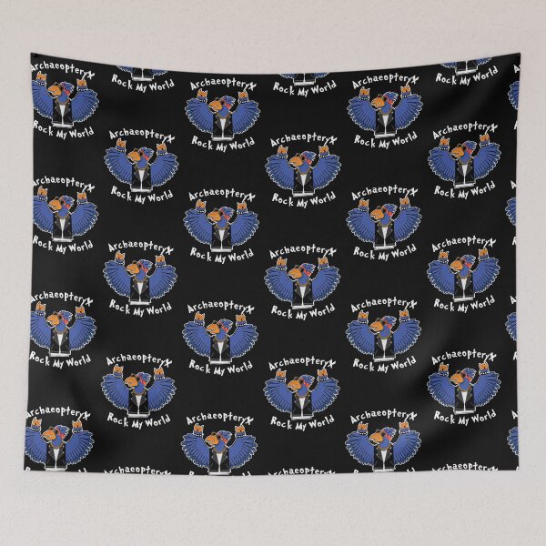 Item preview, Archaeopteryx Rock My World ( Black Version ) designed and sold by WULFLAND ARTS.