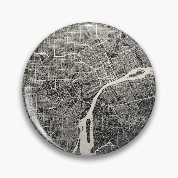 Item preview, Dearborn map Michigan Ink lines designed and sold by InkMaps.