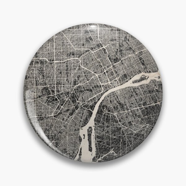 Item preview, Dearborn map Michigan Ink lines 2 designed and sold by InkMaps.