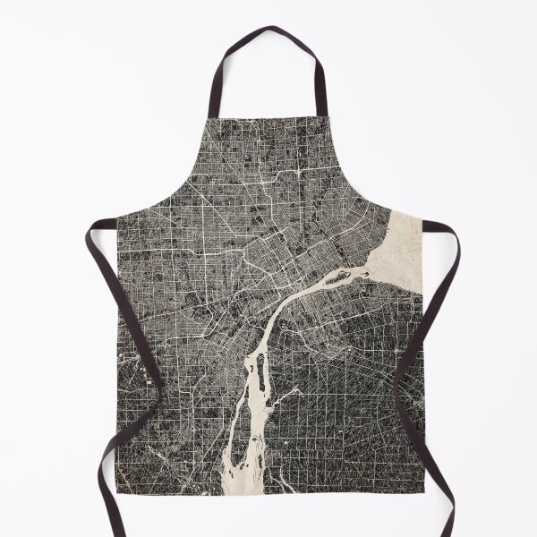 Item preview, Dearborn map Michigan Ink lines 2 designed and sold by InkMaps.