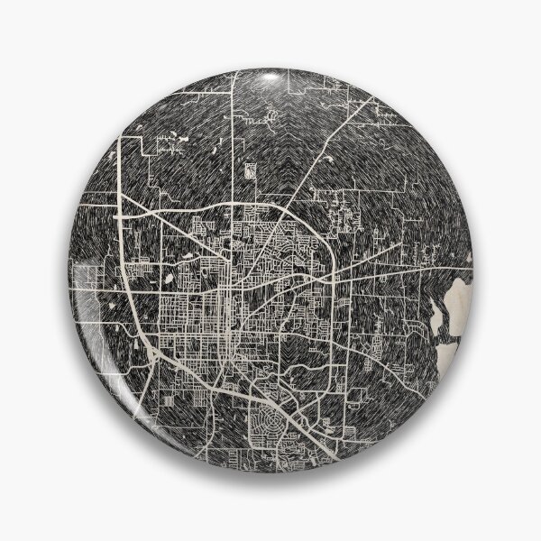 Item preview, Denton map Texas Ink lines 2 designed and sold by InkMaps.