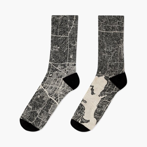 Item preview, Denton map Texas Ink lines 2 designed and sold by InkMaps.