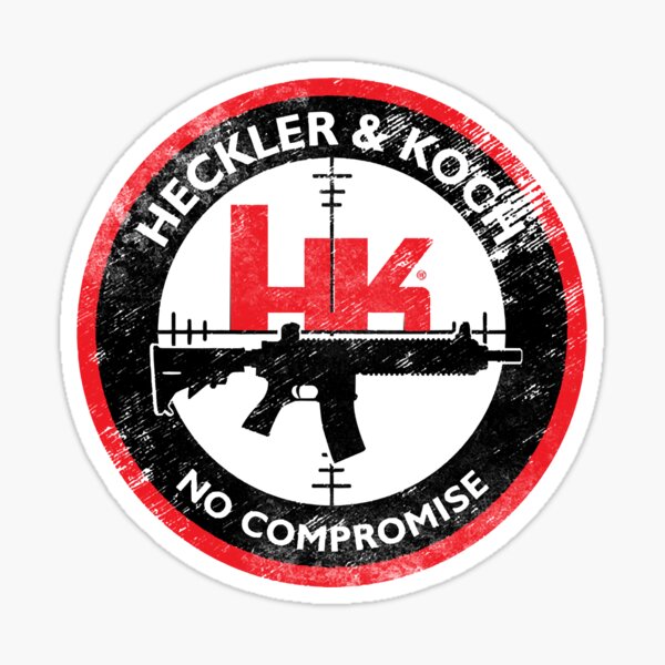 Heckler & Koch Weiß Sticker