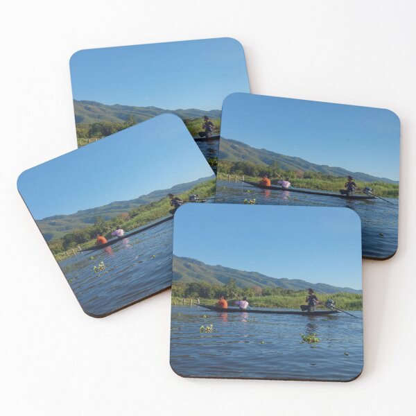 Item preview, Family in Traditional Boat Inle Lake designed and sold by Vagabondlens.