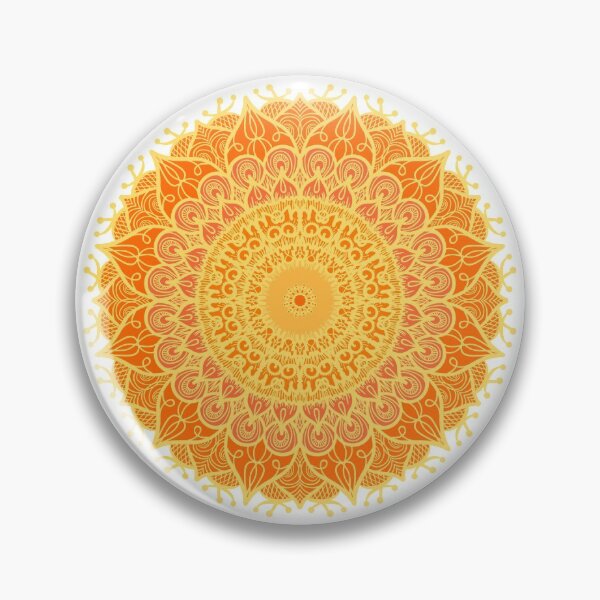 Item preview, Orange Mandala, Yoga, Meditation Design designed and sold by Fiftyandfab.