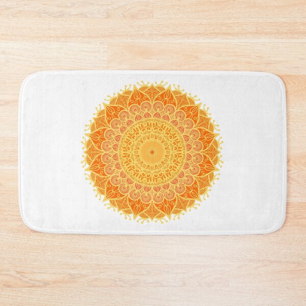 Item preview, Orange Mandala, Yoga, Meditation Design designed and sold by Fiftyandfab.