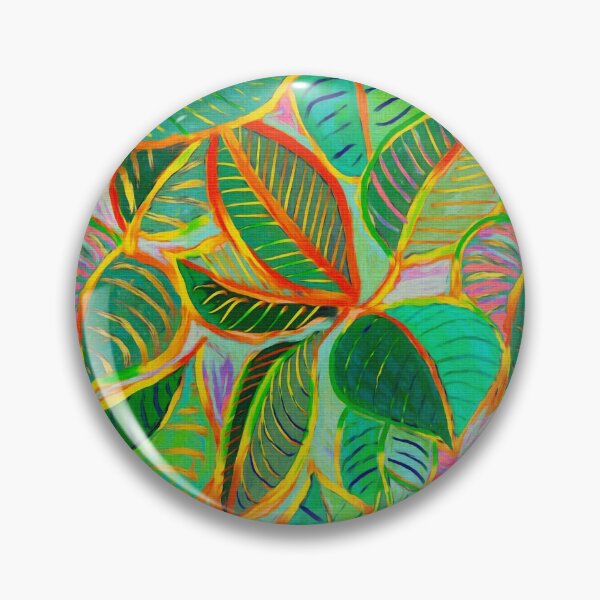 Item preview, Messy Painted Colorful Tropical Leaves designed and sold by micklyn.