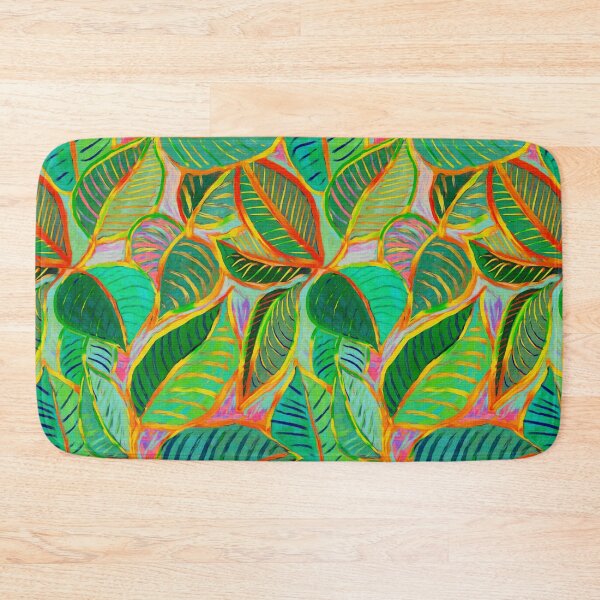 Item preview, Messy Painted Colorful Tropical Leaves designed and sold by micklyn.