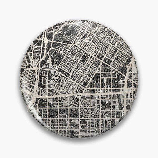 Item preview, Downey map California Ink lines 2 designed and sold by InkMaps.