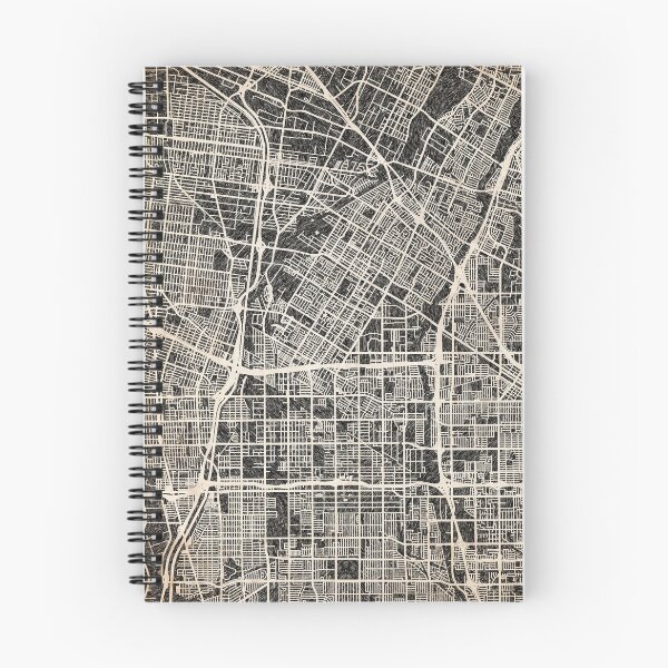Item preview, Downey map California Ink lines 2 designed and sold by InkMaps.