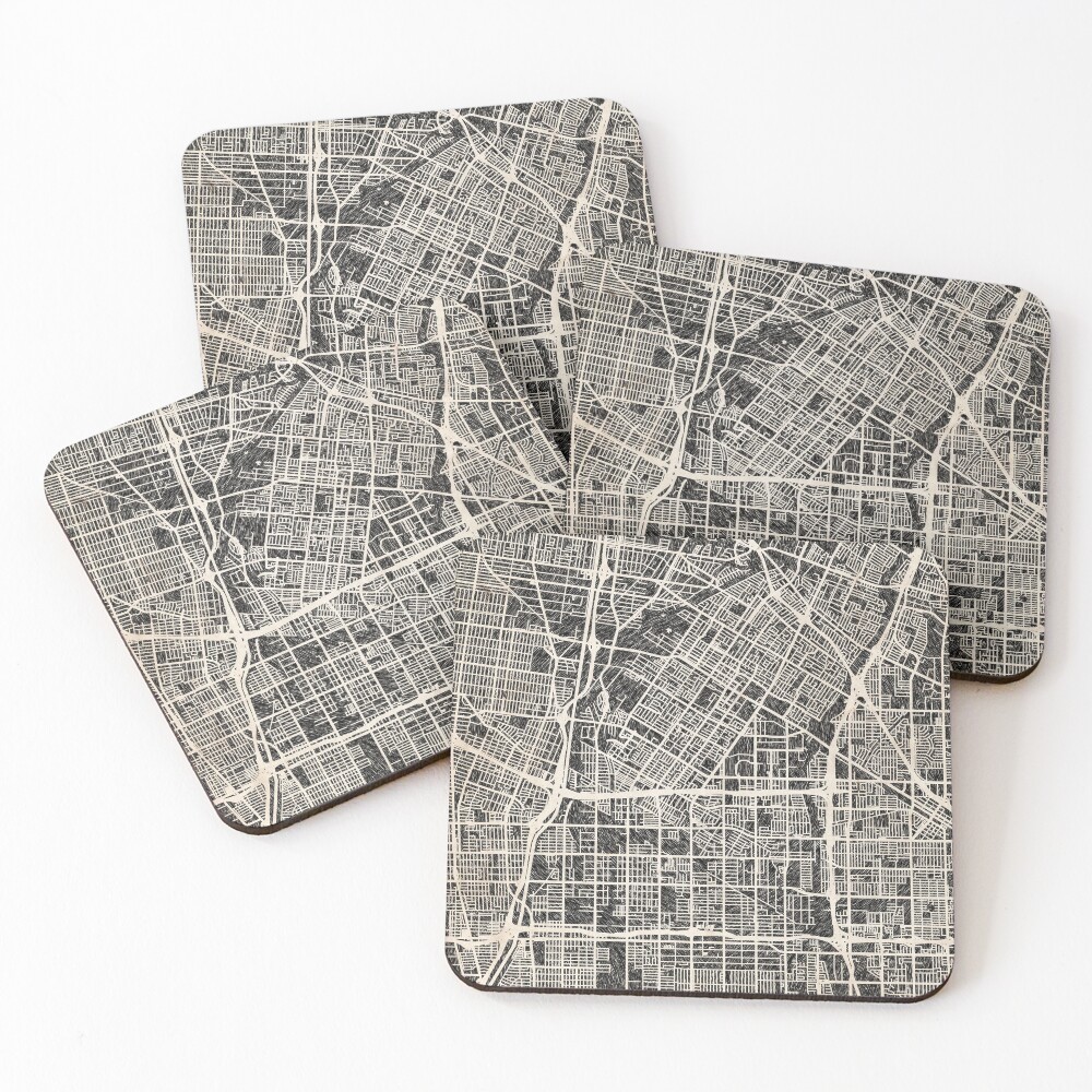 Vista previa del artículo con la obra «Posavasos (lote de 4)», diseñado y vendido por InkMaps.