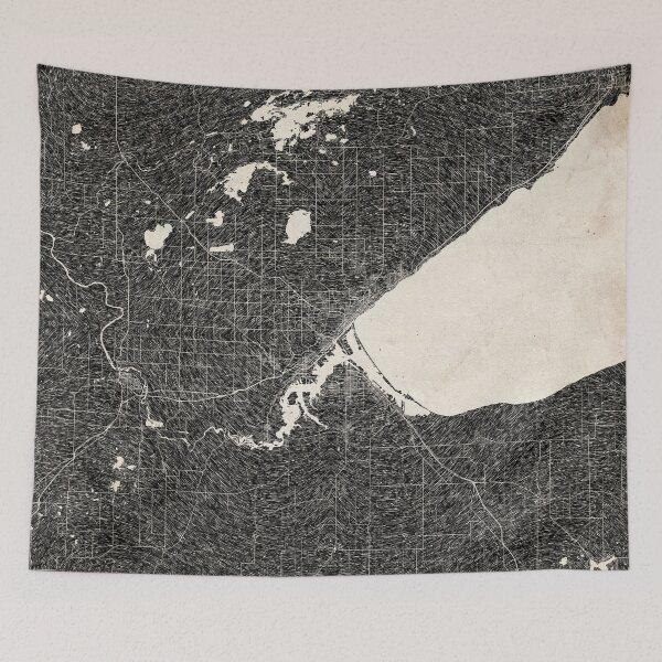 Item preview, Duluth map Minnesota Ink lines designed and sold by InkMaps.