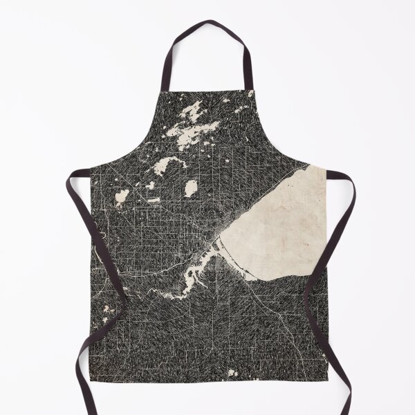 Item preview, Duluth map Minnesota Ink lines 2 designed and sold by InkMaps.