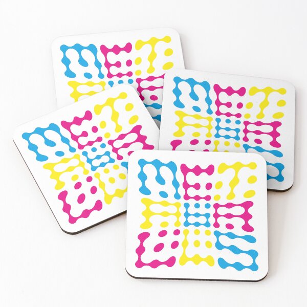 Item preview, Warped Metaballs Typography (CMY) designed and sold by John Uttley.
