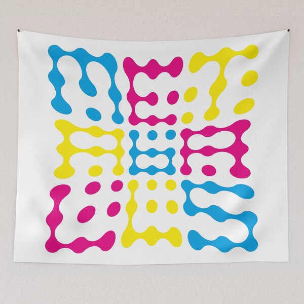 Item preview, Warped Metaballs Typography (CMY) designed and sold by John Uttley.
