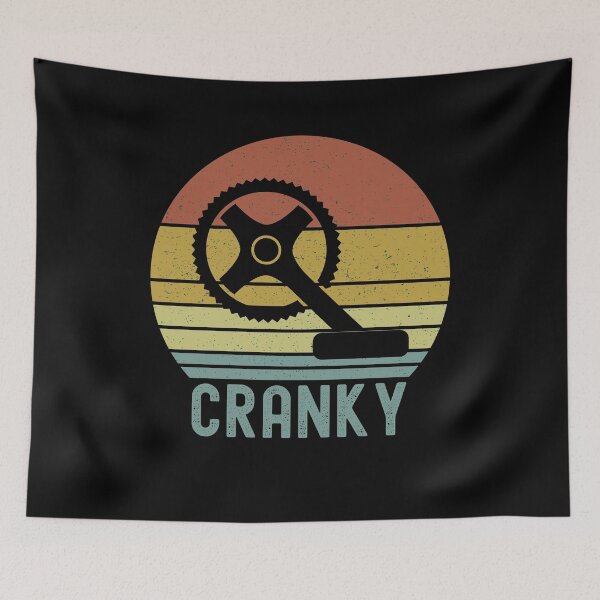 Item preview, Cranky Funny Bicycle Cyclist MTB Mountain Biker designed and sold by ExpressWayFour.