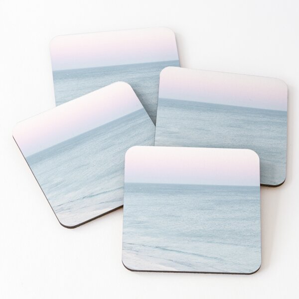 Item preview, Ocean Sunset, Pink Sky, Pastel Beach, Travel photography designed and sold by Ingrid Beddoes Photography.