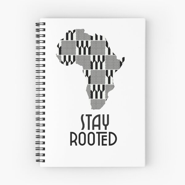 Item preview, Stay Rooted Black & White Kente Print designed and sold by Mazubalala.