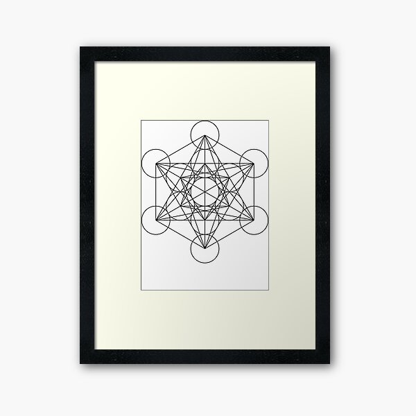 Metatron's Cube | Sacred Geometry Framed Art Print