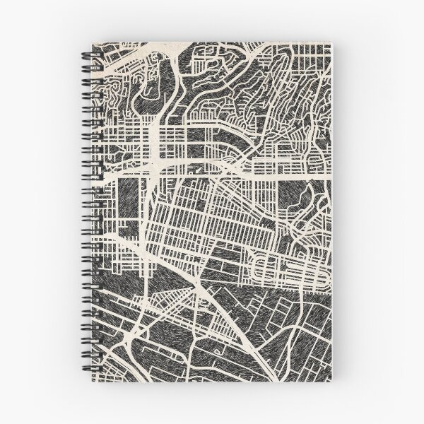 Item preview, East Los Angeles map California ink lines designed and sold by InkMaps.