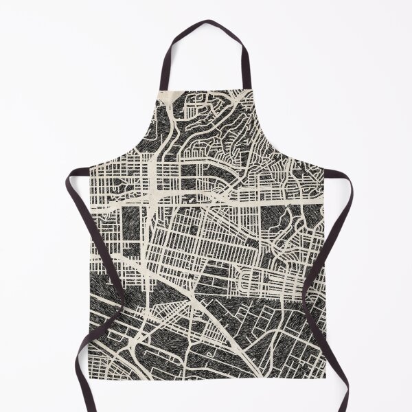 Item preview, East Los Angeles map California ink lines designed and sold by InkMaps.